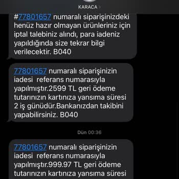 Karaca'dan İade Sorunu Ve Müşteri Hizmetleri Erişimsizliği