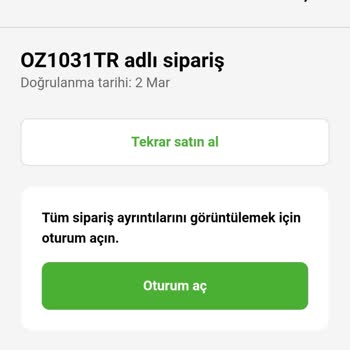 Ozerty Türkiye Siparişimi Göndermediler!