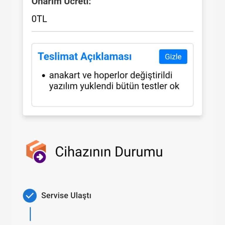 TCL Çocuk Saatinde Hoparlör Sorunu Ve KVK Servis Süreci