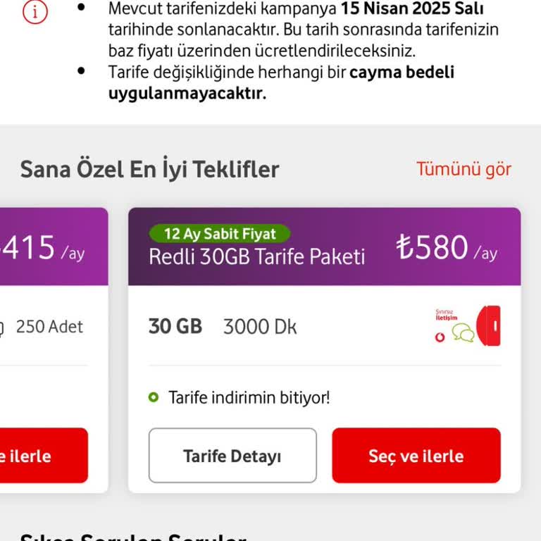 Vodafone Fiyat Artışı Ve Taahhüt Sorunu