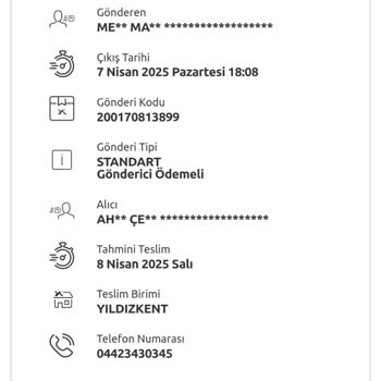 Yanlış Adrese Gönderilen Kargo Ve İlgisiz Müşteri Hizmetleri
