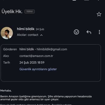 Amazon Hesabına Giriş Sorunu Ve Müşteri Hizmetleri Yanıt Vermiyor