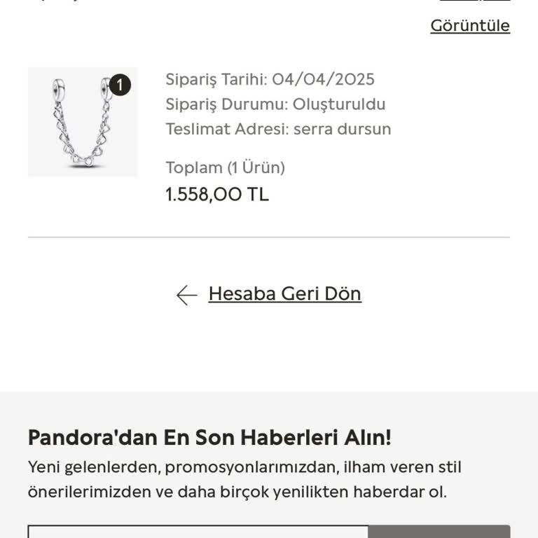 Onaylanan Siparişin Kaybolması Ve İletişim Sorunu