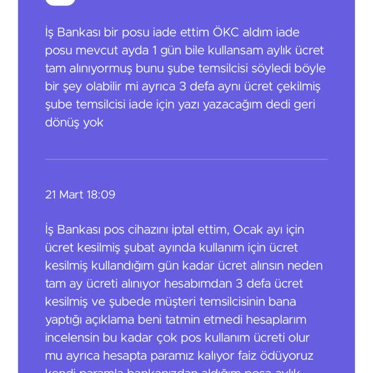 Pos Bakım Ücretleri Hakkında Belirsizlik