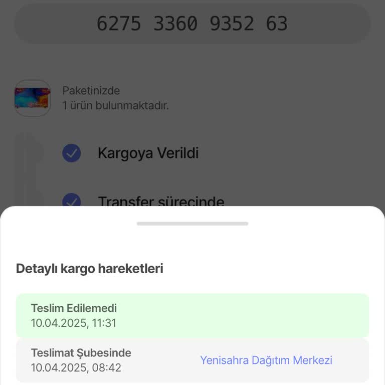 Kargo Teslim Edilmedi, İade Süreci Başladı
