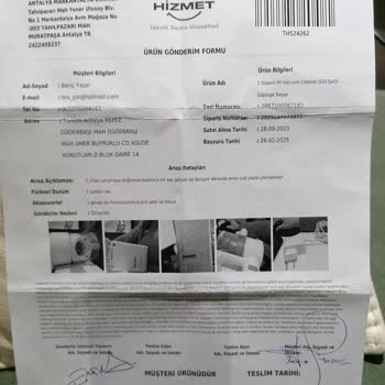 Teknosa'dan Alınan Süpürge Servis Sorunu