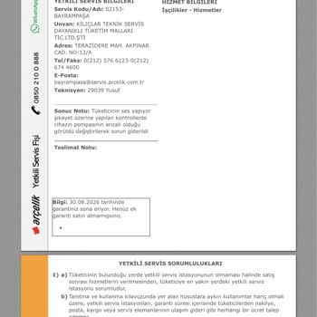 Arızalı Ürünler Ve Çözülmeyen Sorunlar