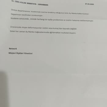 Renk Veren Pantolon Ve Müşteri Hizmetleri Hayal Kırıklığı