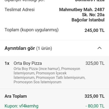 Sipariş Sorunu Ve Müşteri Hizmetleri Deneyimi