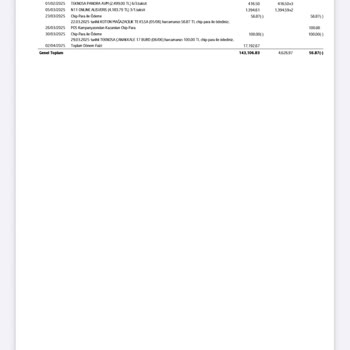 Yanlış Hesaplanan Dönem Sonu Faizi