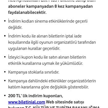 Vodafone Red Kampanyasında Yanıltıcı İndirim Kuponu