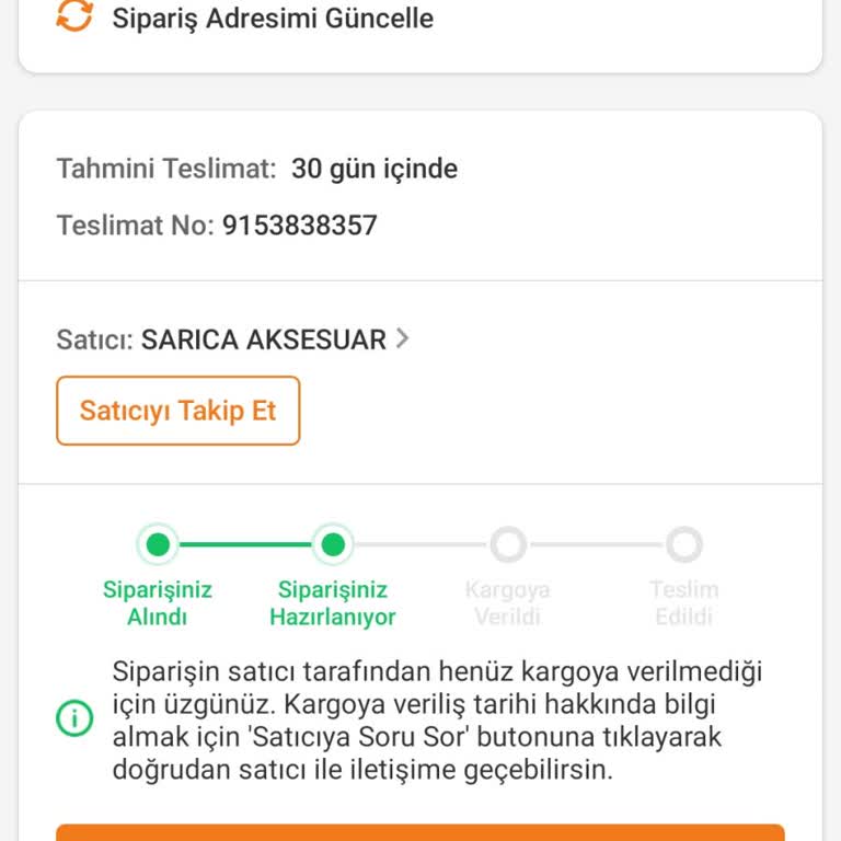 Trendyol Siparişim Hala Teslim Edilmedi Ve Destek Yetersiz