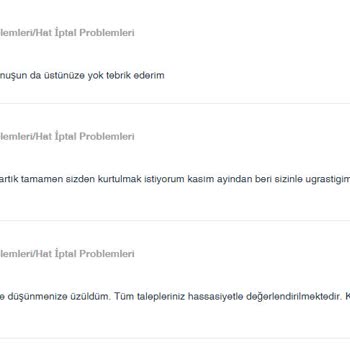 Turkcell İle İletişim Sorunları Ve Yavaş Hizmet