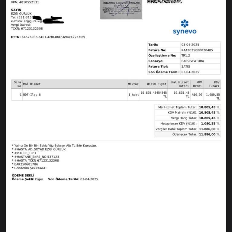 Synevo Laboratuvarında Kan Testi Sorunu