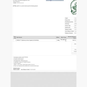 Asma Yaprağı Siparişim Hayal Kırıklığına Dönüştü