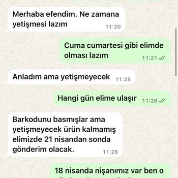 Sipariş Verdim Ürün Yok İade Yok