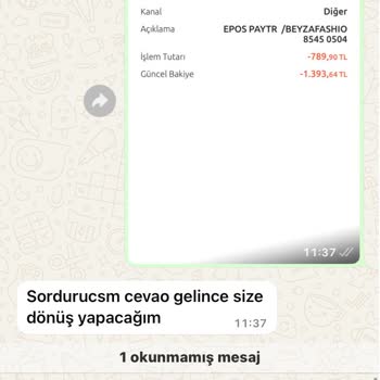 Sipariş Verdim Ürün Yok İade Yok