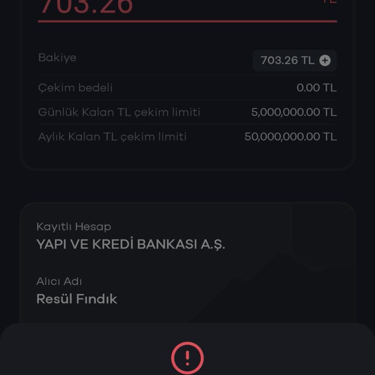 USDT İşlemlerinde Eksi Bakiye Sorunu