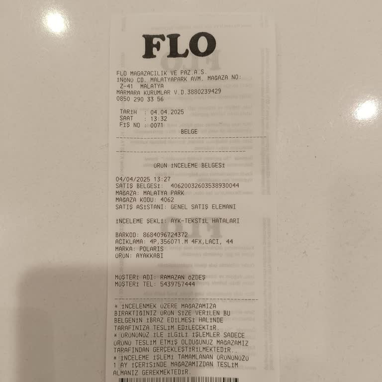 Ayakkabıda Yapışkan Sorunu Ve Değişim Talebi