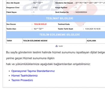 Alışverişte Kapıda Ödeme Sorunu Ve Aras Kargo Şikayeti
