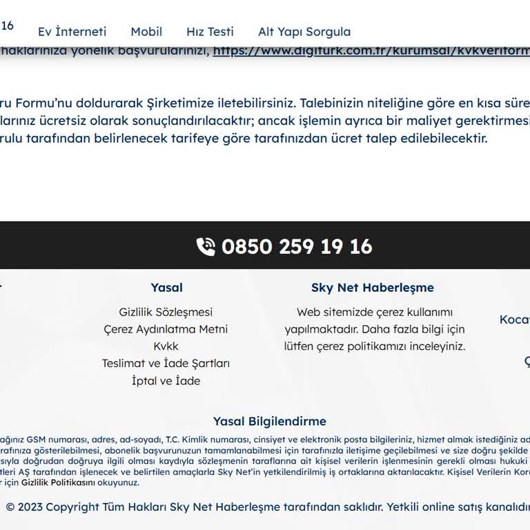 Yanlış Yönlendirme Ve İade Sorunu: Sky Net Haberleşme