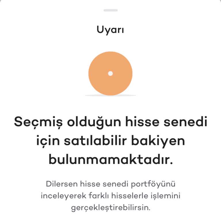 Hisse Satışında Bakiye Sorunu