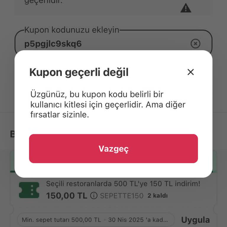 Paycell İndirim Kodu Kullanım Sorunu
