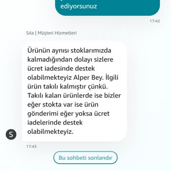 Amazon'dan Alınan Laptopun Teslim Edilmemesi Ve Para İadesi Zorlaması