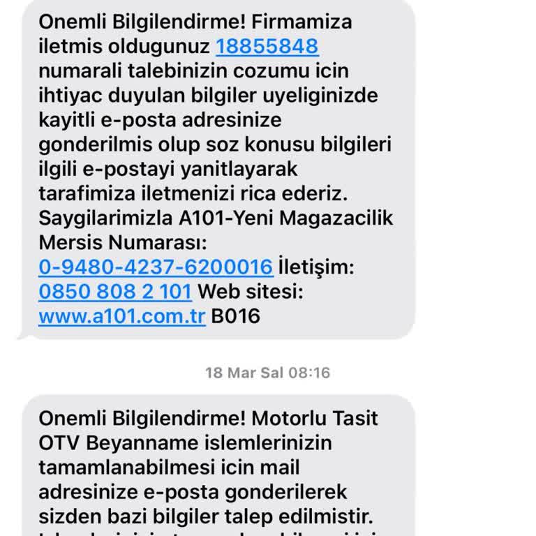 A101 Elektrikli Motosiklet Teslimat Sorunu