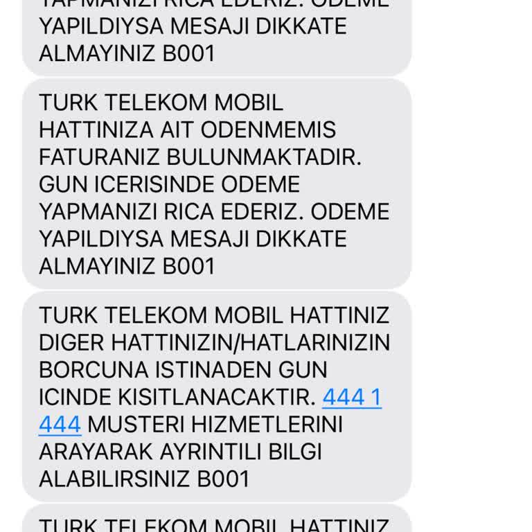 Yanlış Borç Mesajlarıyla Başım Dertte