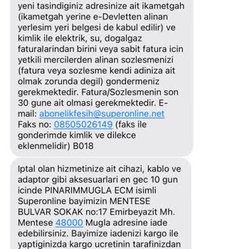 Superonline İle Yanıltıcı Fatura Ve İade Sorunu