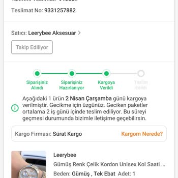 Kargo Kayboldu Mu? Siparişim Nerede?