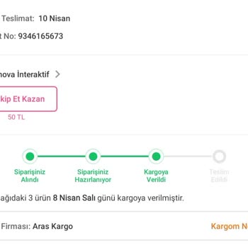Siparişim Hala Ulaşmadı Ve Aras Kargo'dan Yanıltıcı Bilgi Aldım