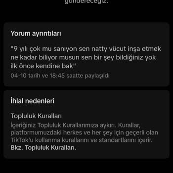 TikTok Yorum Silme Sorunu