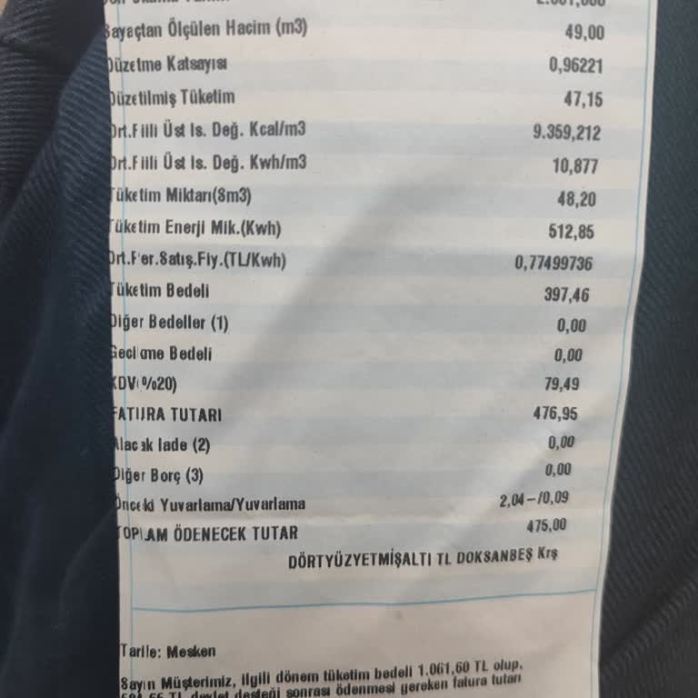 Aksa Doğalgaz Faturasında Anlamsız Yüksek Tutar