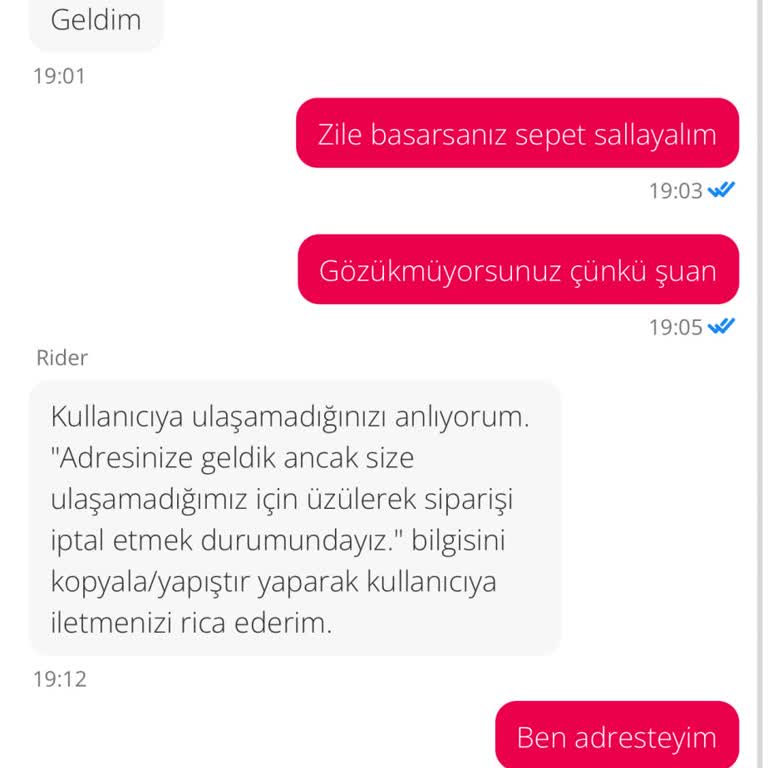 Kuryenin Yanıltıcı Mesajları