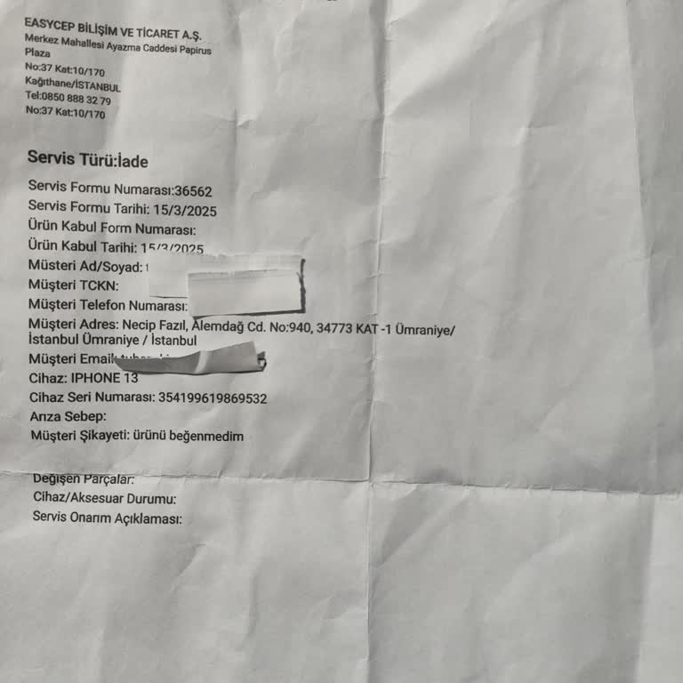 İade Süreci Süründürüyor: Ödeme Bekleniyor