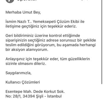 Siparişim Teslim Edilmedi Ve Destek Yetersiz Kaldı