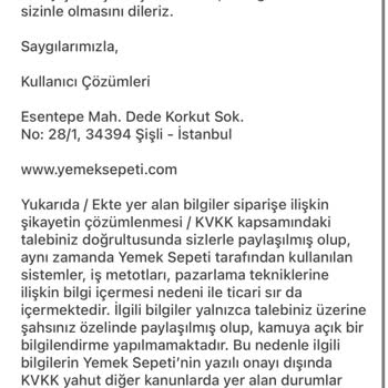 Siparişim Teslim Edilmedi Ve Destek Yetersiz Kaldı