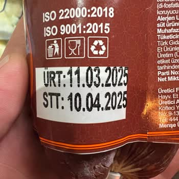 Köfteci Yusuf'tan Gelen Ürünün Son Kullanma Tarihi Sorunu