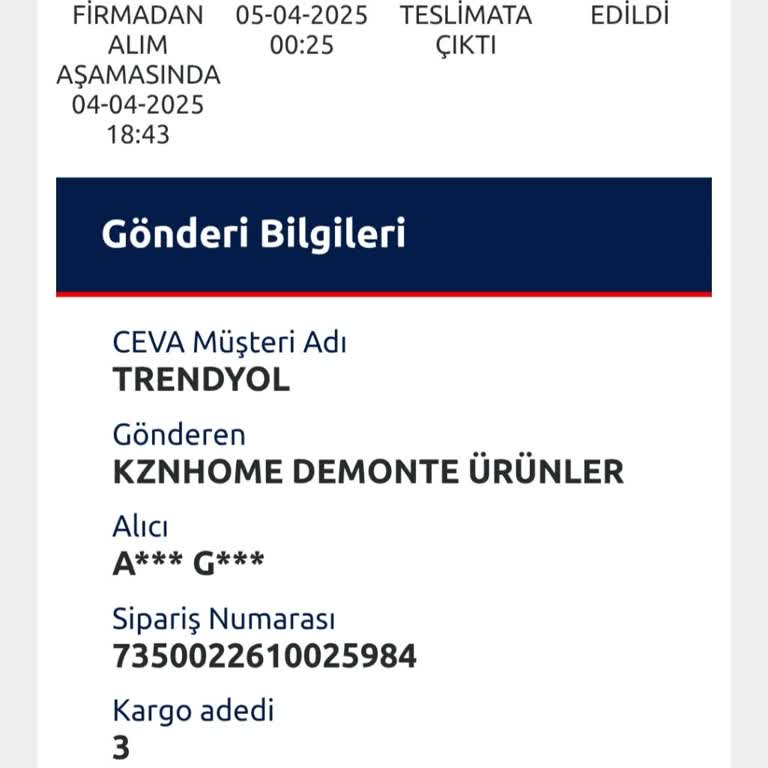 Kargo Bilgilendirmesi Eksikliği Ve Geç Teslimat