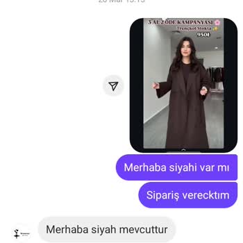 Trençkot Siparişi Sonrası İletişim Sorunu