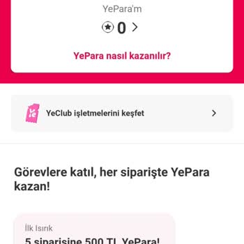 Yemeksepeti Puanları Neden Verilmiyor