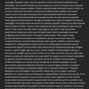 Almanyaisvizesi.com İle Yaşanan Mağduriyet Ve Kayıp