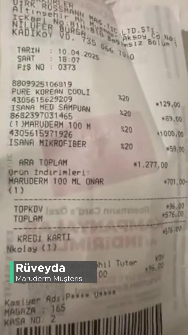 Maruderm Markalı Kremden Kıl Çıktı! videonun kapak resmi