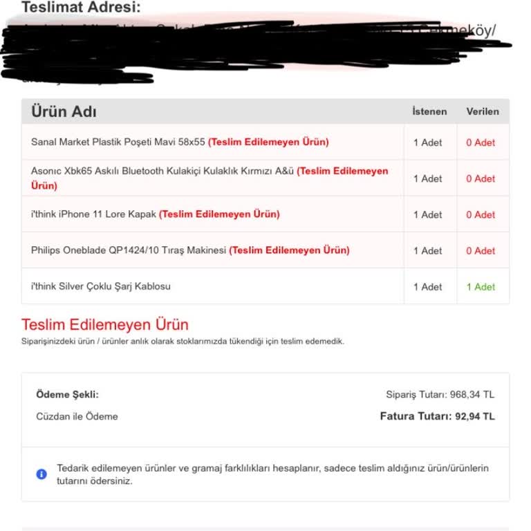 Migros Sanal Market'te Stok Bahaneleriyle Müşteri Mağduriyeti