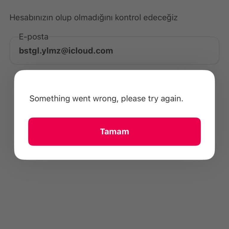 Yemeksepeti Hesap Giriş Sorunu