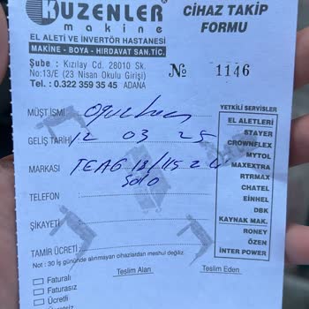 Sürekli Arızalanan Einhell Taşlama Cihazı Sorunu