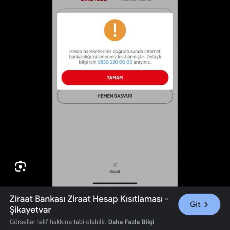 Ziraat Mobil Hesap Kısıtlaması Mağduriyeti