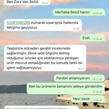 Zara İade Sürecinde Mağduriyet Ve İletişim Sorunları